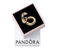 PANDORA Essence Orecchini a cerchio placcati in oro 14k
