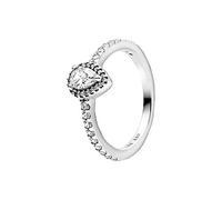 PANDORA Ghirlanda classica a goccia anello argento misura 54, metallo non pregiato argento Sterling, Non pertinente.