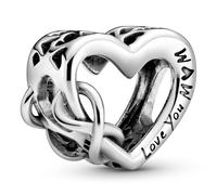 Pandora Gioielli Argento Bead-Charm Ti Amo Mamma Cuore Infinito 798825C00