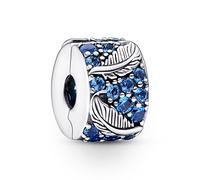 PANDORA Gioielli Argento Clip Fede Ondulata & Pavé 792552C01