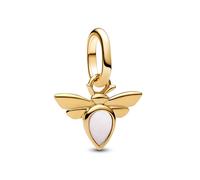 PANDORA Gioielli Mini Charm Pendente Ape Bianca Color Oro 763826C01