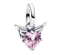 Pandora Gioielli Mini Charms Pendenti Argento Cuore Alato Rosa 793626C02