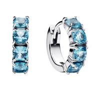 PANDORA Gioielli Orecchini Da Donna Creole Blu Chiaro Argento 293851C01