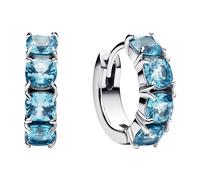 PANDORA Gioielli Orecchini Da Donna Creole Blu Chiaro Argento 293851C01