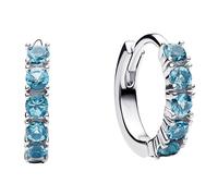 Pandora Gioielli Orecchini Huggie Blu Chiaro Argento 293849C01