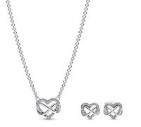 PANDORA Gioielli Set Regalo Donna Cuore Infinito Brillante 68321