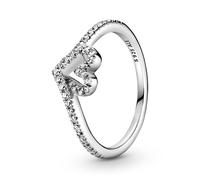 Pandora Gioiello Anello In Argento Da Donna Sparkling Wishbone Heart 199302C01