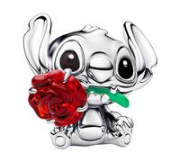 PANDORA Gioiello Argento Charm Disney Stitch Con Rosa 794378C01