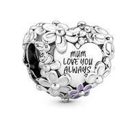 PANDORA Gioiello Argento Charm Mamma Margherita-Cuore 791155C01