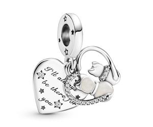PANDORA Gioiello Argento Charm Pendente Gatti E Cuori 799546C01