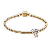 Pandora Gioiello Bracciale Donna Glücksstern E Cuore Oro Starter Set 68610