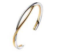 Pandora Gioiello Bracciale Rigido da Donna Intrecciato Due Colori 564656C00-2
