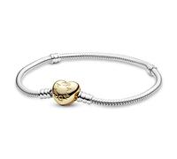 BRACCIALE CHIUSURA A CUORE ORO DONNA PANDORA