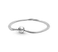 PANDORA Icons Bracciale in maglia snake multipla in argento Sterling, 19