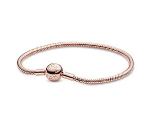 PANDORA Icons Bracciale in maglia snake placcato in oro rosa 14k, 16