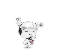 Charm Pandora 798016EN160 ragazza argento smalto rosa