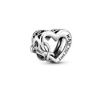 PANDORA Icons Ciondolo in argento Sterling a forma di cuore e simbolo dell'infinito