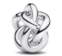 PANDORA Moments 793755C00 - Charm con nodo dell'infinito in argento Sterling, 13,3x12,5x7,7 mm, Argento sterling, Nessuna pietra preziosa