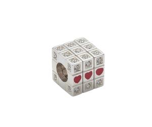 Pandora - Love Cube Charm - - Accessories - Donna - Grigio - ONE SIZE