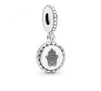 Pandora MANO DE HAMSA 792018_E010 - Ciondolo da donna in argento, misura unica, Argento sterling, Nessuna pietra preziosa
