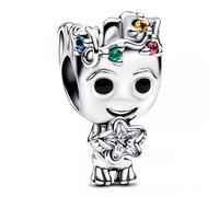 Pandora Marvel Groot Star Charm 793559C01 - Sterling Silver with Enamel Details
