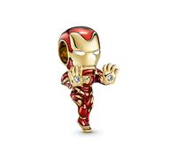 PANDORA Marvel Iron Man Pendente in Argento Placcato Oro 760268C01