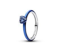 Pandora Anello con cuore chakra blu 193088C03
