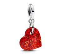 Charm Pendente Cuore Opale Rosso Donna Pandora