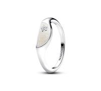 Pandora Anello ME Simbolismo del Tao 193325C01 - Argento Sterling, zirconia, smalto bianco - 54