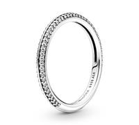 PANDORA ME Anello con pavé in argento Sterling con zirconia cubica trasparente, 62