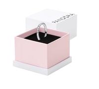 PANDORA ME Anello Pyramids in argento Sterling con borchie e zirconi cubici trasparenti, 60