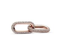 PANDORA ME Link placcato in oro rosa 14k con zirconia cubica trasparente