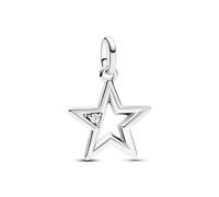 PANDORA ME Medaglione a forma di stella in argento Sterling con zirconia cubica trasparente