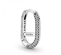 PANDORA ME Orecchino a cerchio in argento Sterling con zirconia cubica trasparente