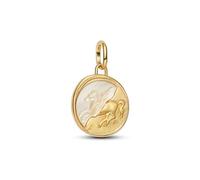 PANDORA ME Pegasus 764090C01 - Ciondolo a medaglione in argento Sterling placcato oro 14 carati, in madreperla artificiale, compatibile con Me e Moments