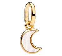 Pandora Mini Charm Anhänger 764614C01 Mezzaluna Bianca Dorata