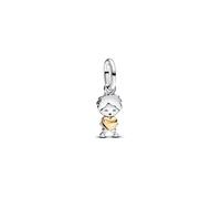 PANDORA Moments 763602C00 - Ciondolo in argento sterling con lega di metallo dorata, compatibile con Moments e ME Braccialetti, Bicolor, Argento sterling, Nessuna pietra preziosa