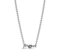 PANDORA Moments 392589C01-45 - Collana in argento sterling con zirconi, misura 45 cm, 45 cm, Argento sterling, Zirconia cubica