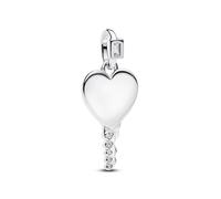 Pandora Ciondolo con targhetta incisa a forma di cuore con chiave 394353C01