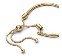 Bracciale dorato con chiusura scorrevole Donna Pandora