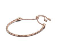 PANDORA Moments 583090C00-2 - Braccialetto con borchie in argento Sterling placcato oro rosa, 28 cm, 28 cm, Argento sterling, Senza Gemstone