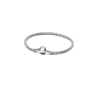 PANDORA Moments 593757C00-19 - Braccialetto a maglie di serpente in argento sterling, misura 19 cm, 19 cm, Argento sterling, Nessuna pietra preziosa