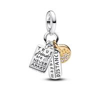 CHARM PENDENTE MESSAGGI DI AMICIZIA DONNA PANDORA