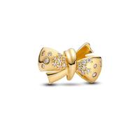 PANDORA Moments 763442C01 - Charm in argento sterling con lega di metallo placcato oro e zirconi, compatibile con Moments, Gold, Argento sterling, Zirconia cubica