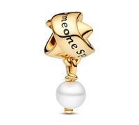 PANDORA Moments 763784C01 - Braccialetto con perle d'acqua dolce coltivate in argento Sterling, 8,9x18,5x9,1 mm, Argento sterling, Perla