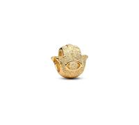 PANDORA Moments 764042C00 Mini breloque en forme de main de Fatima en argent sterling avec alliage plaqué or 14 carats Compatible Moments