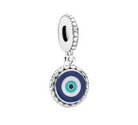 PANDORA Moments 792015C00_E052 - Ciondolo a forma di occhio Evil Eye, in argento Sterling, Taglia unica, Argento sterling, Nessuna pietra preziosa