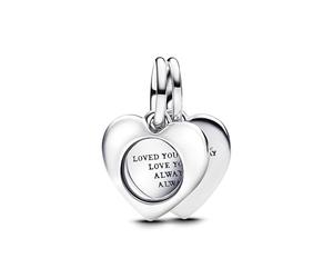 PANDORA Moments 793671C00 - Ciondolo a forma di cuore, in argento Sterling, compatibile con Moments e ME Braccialetti