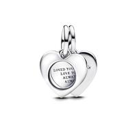 PANDORA Moments 793671C00 - Ciondolo a forma di cuore, in argento Sterling, compatibile con Moments e ME Braccialetti
