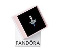 PANDORA Moments 793745C01 Breloque Double en Forme de Libellule en Argent Sterling avec zircone Compatible avec Les Bracelets Moments et ME, 4,6x14,7x16,1 mm, Argent Sterling, Zircone cubique